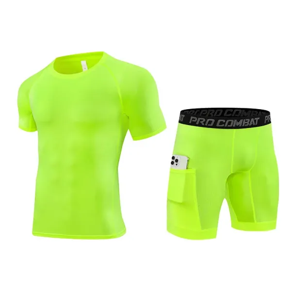 Design Pro Combat Neon Green Performance Set Activewear - 1