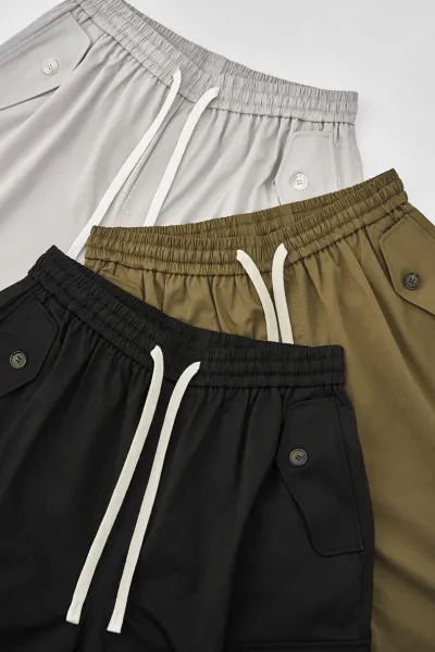 Design Cargo Shorts Black - 27