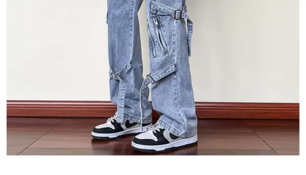 Design T-Light Cargo Jeans Black Pants Jeans - 3