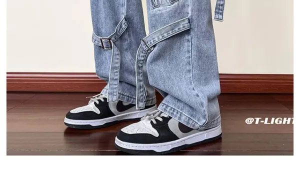 Design T-Light Cargo Jeans Black Pants Jeans - 9