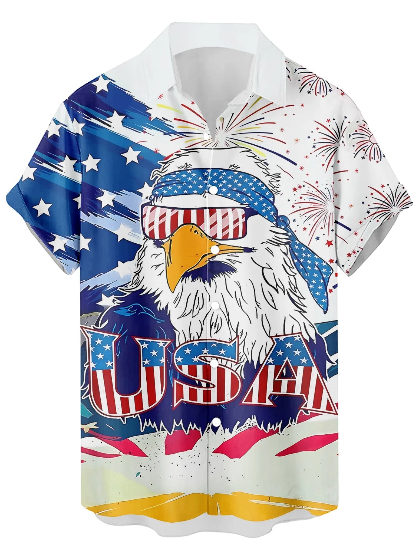 Design Cat Face Print Black Hawaiian Shirt - 48
