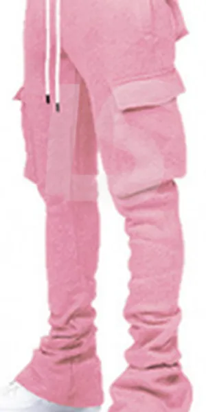 Design Cargo Sweatpants Pink - 1
