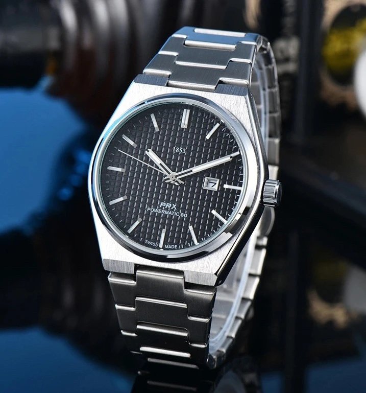 Design PRX Powermatic 80 Black Dial Stainless Steel Mechanical Watch Watches