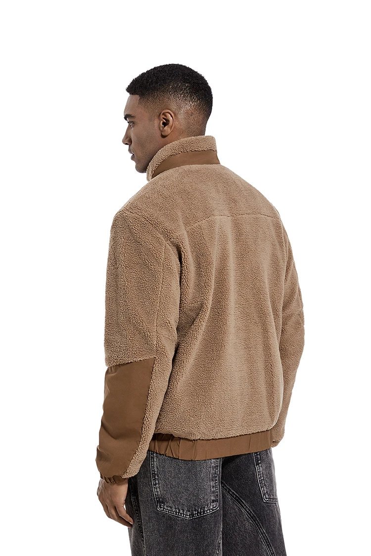 Design Fleece Sherpa Jacket Beige Outerwear - 31