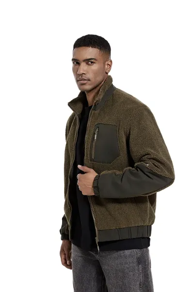 Design Fleece Sherpa Jacket Beige Outerwear - 36