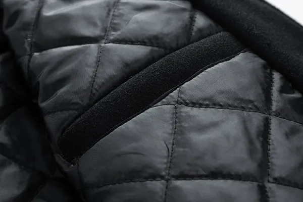 Mitchell & Ness Letterman Jacket Gray Black Outerwear Jacket - 21
