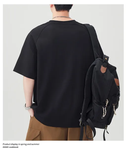 Design Color-Block Oversized T-Shirt Black - 22