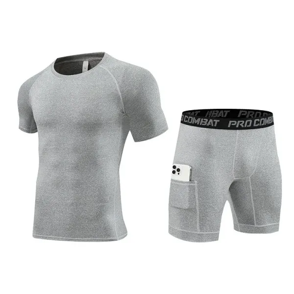 Design Pro Combat Performance Set Gray Activewear - 1