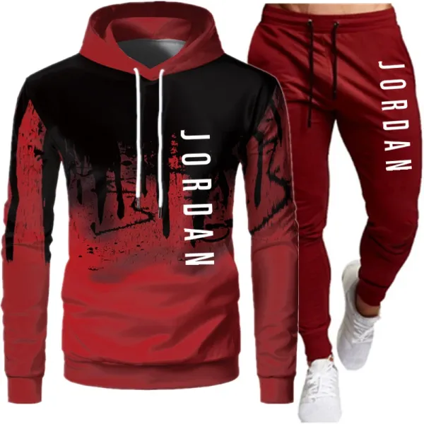 Design Jordan Brand Graphic Hoodie and Sweatpants Set Army Green Black Sets - 5