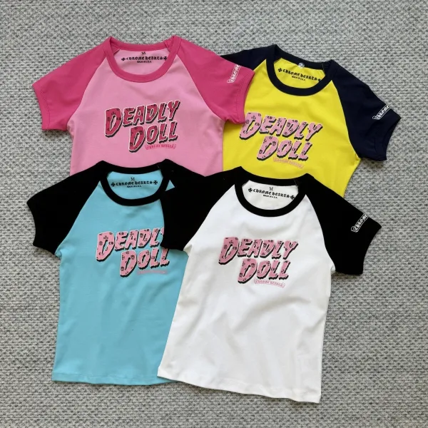 Chrome Hearts Deadly Doll Raglan T-Shirt White / Black - 2