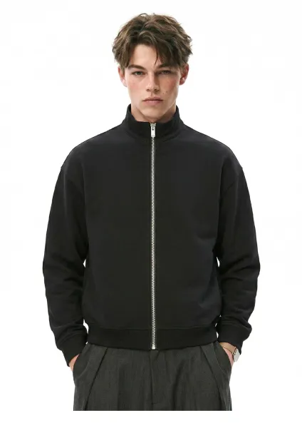 Design Zip-Up Bomber Jacket Brown Outerwear - 11
