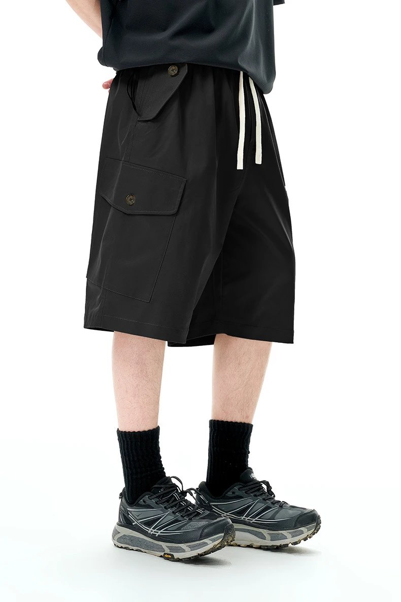 Design Cargo Shorts Black - 23