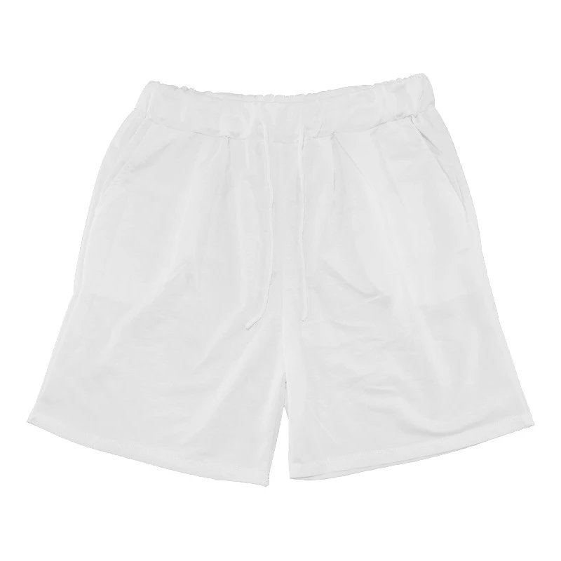 Design Oversized Two-Piece Set Light Blue Streetwear T-Shirt and Shorts - 8