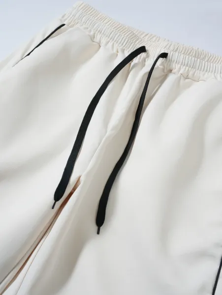 Off-White Cargo Pants Beige with Black Stripe Pants - 7