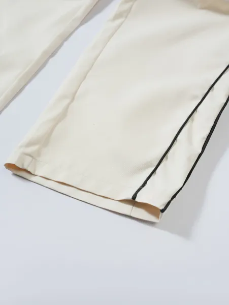 Off-White Cargo Pants Beige with Black Stripe Pants - 9