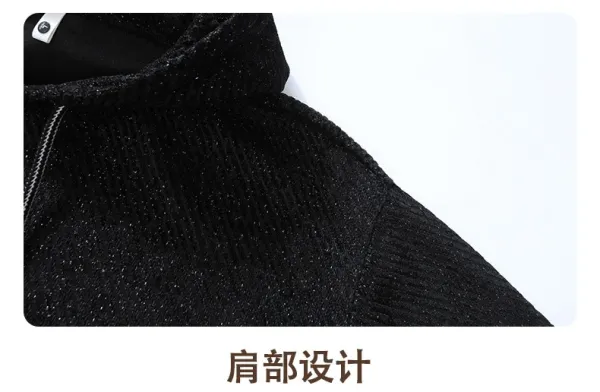 Design Corduroy Hoodie Black - 19