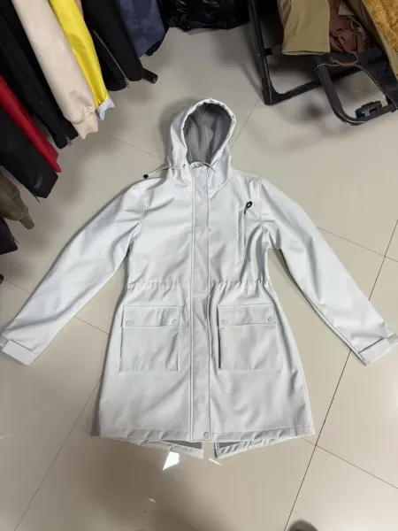 Design Parka-Style Hooded Coat Army Green Outerwear - 62