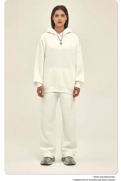 Design 350G Thickened Faint Yellow Hoodie - 42