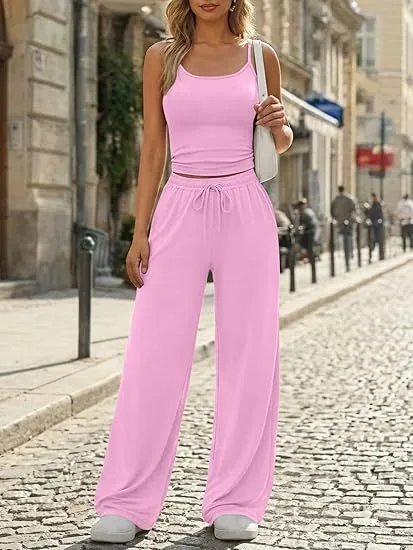 Design Wide-Leg Drawstring Pants Black - 22