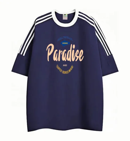 Design Super Bored Made Paradise Navy T-Shirt T-Shirts - 5