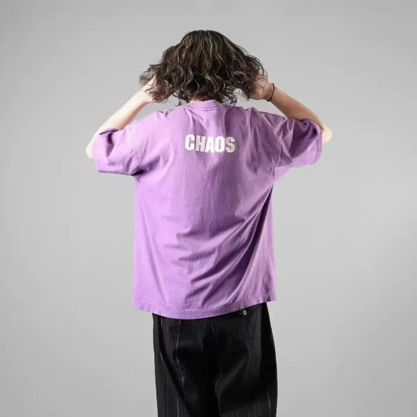 Design Saint-Mxx Logo Graphic T-Shirt Purple T-Shirts - 5