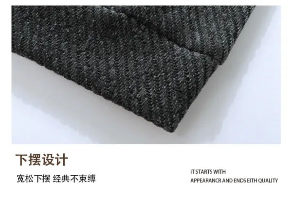 Design Corduroy Hoodie Black - 7