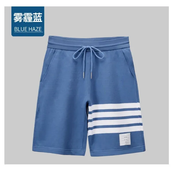 Thom Browne 4-Bar Stripe Pink Sweat Shorts - 16