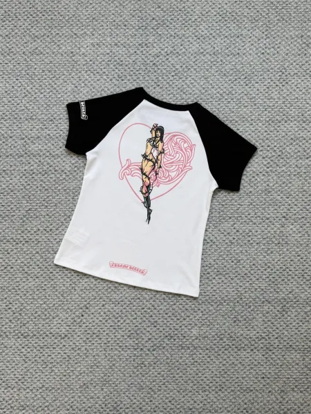 Chrome Hearts Deadly Doll Raglan T-Shirt White / Black - 9