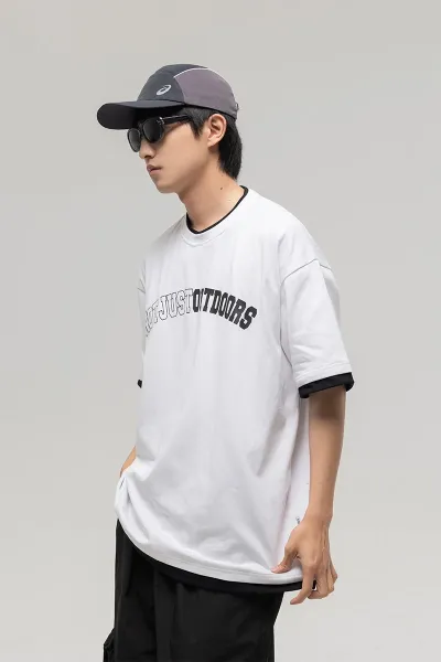 Design Not Just Outdoors Arch Logo T-Shirt Black T-Shirts - 4
