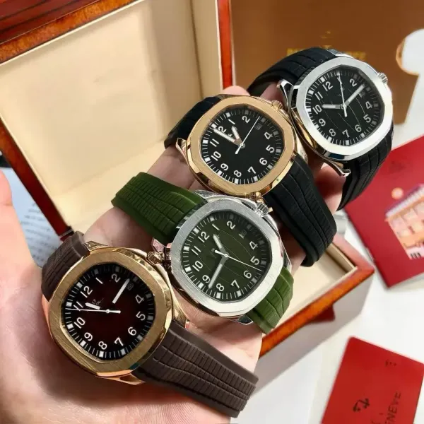 Patek Philippe Aquanaut Black Dial Steel Watch Watches - 11