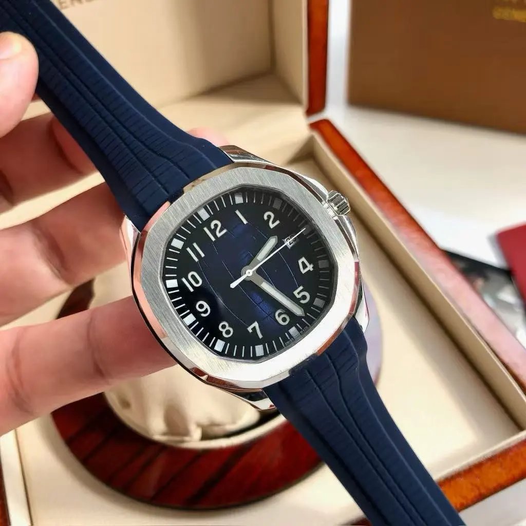 Patek Philippe Aquanaut Blue Dial Steel Watch Watches