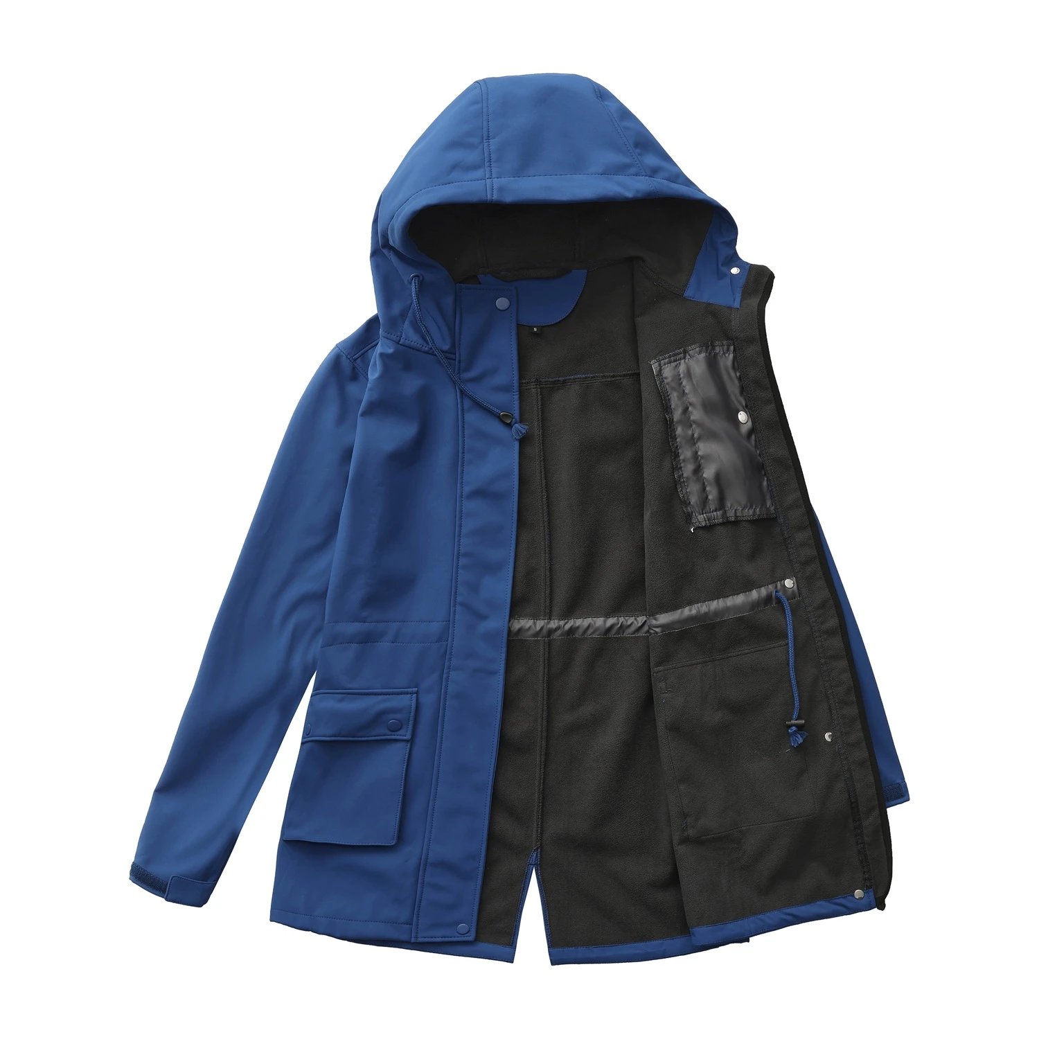 Design Parka-Style Hooded Coat Army Green Outerwear - 43