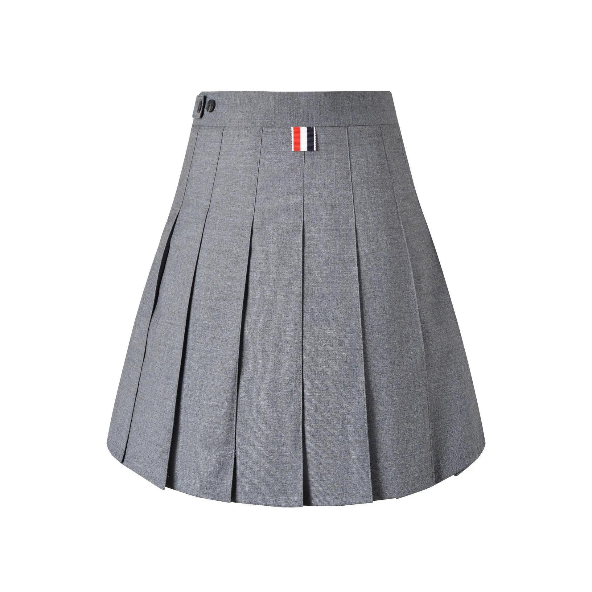 Thom Browne Pleated Skirt Gray - 6