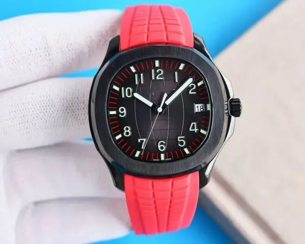 Patek Philippe Aquanaut Black Dial Steel Watch Watches - 6