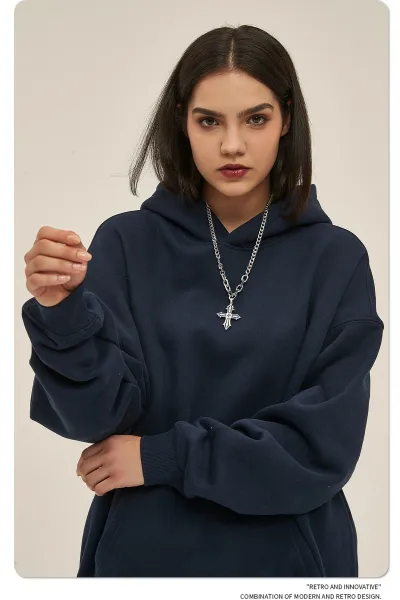 Design 350G Thickened Faint Yellow Hoodie - 70