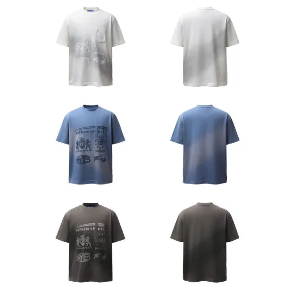 Design Acthem Sports Pocket Graphic T-Shirt Blue T-Shirts - 4