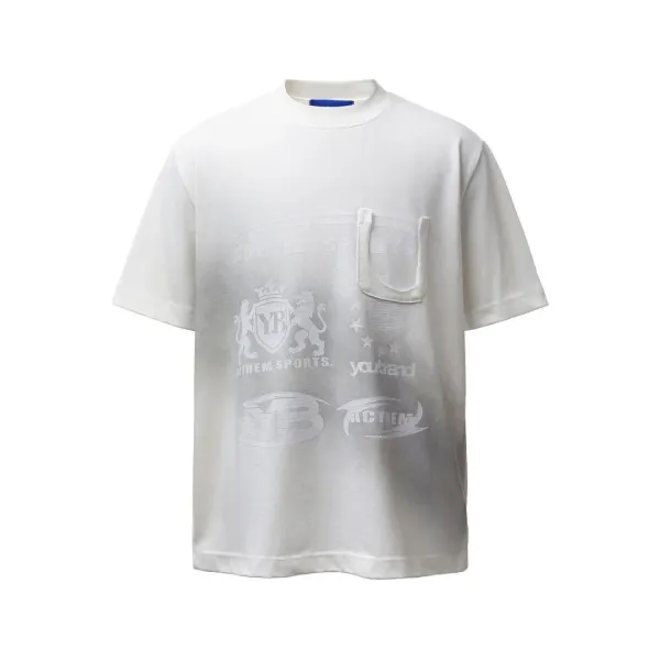 Design Acthem Sports Pocket Graphic T-Shirt Blue T-Shirts - 7
