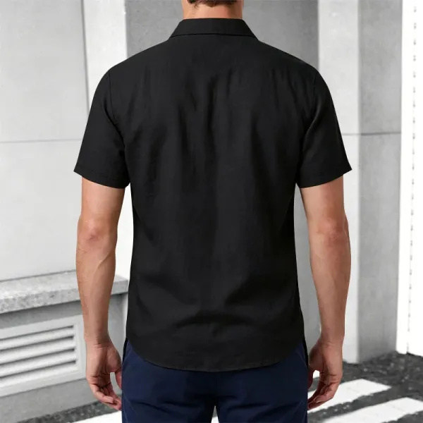 Design Paisley Panel Shirt Black - 16