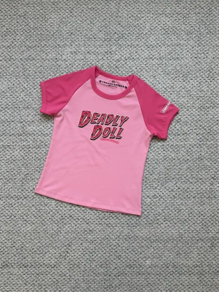 Chrome Hearts Deadly Doll Raglan T-Shirt White / Black - 13