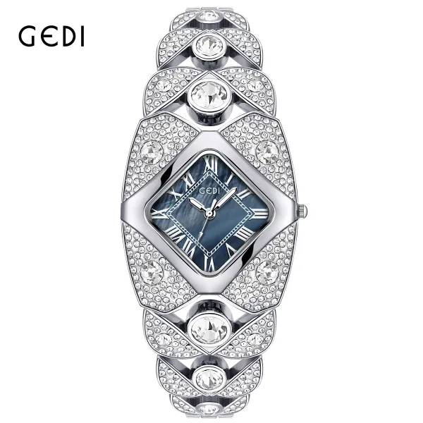 Design GEDI Crystal-Embellished Blue Mother-of-Pearl Dial Quartz Watch Watches - 1