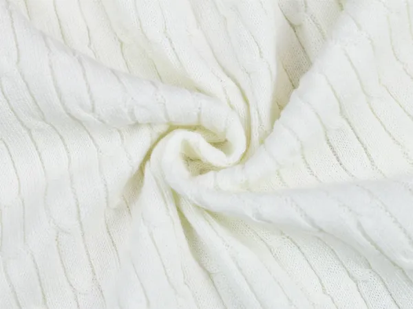 Fred Perry Cable Knit Polo Cream with Tennis Embroidery Tops Polo - 15