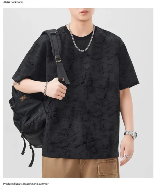 Design Tie-Dye Oversized T-Shirt Brown - 16