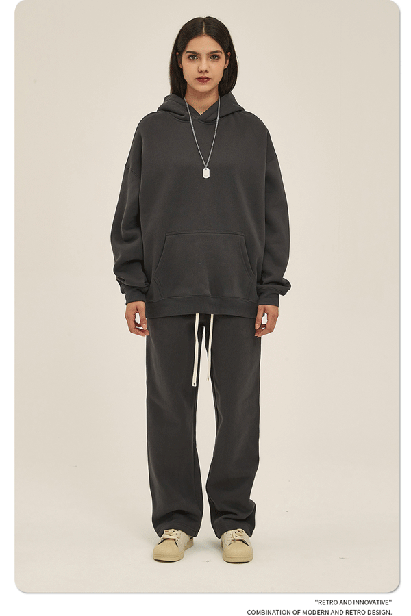 Design 350G Thickened Faint Yellow Hoodie - 89