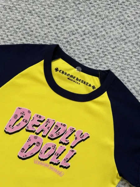 Chrome Hearts Deadly Doll Raglan T-Shirt White / Black - 11