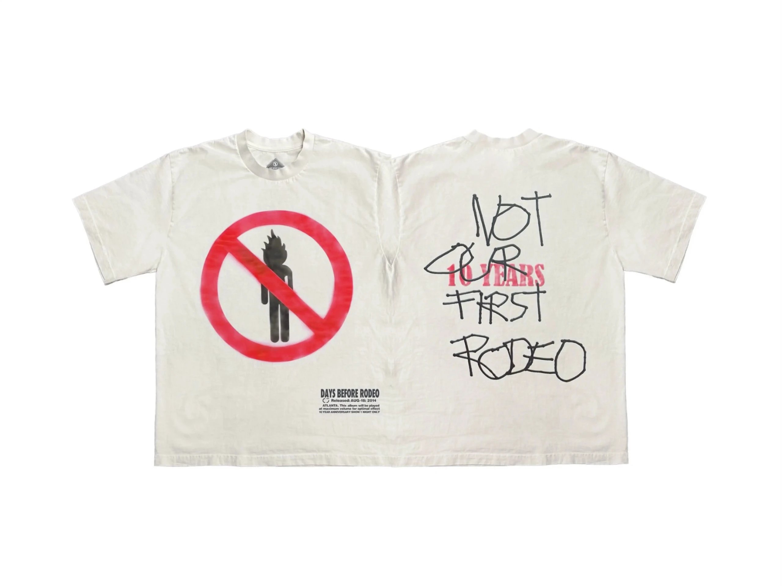 Cactus Jack Rodeo 10 Years Graphic T-Shirt Black - 20