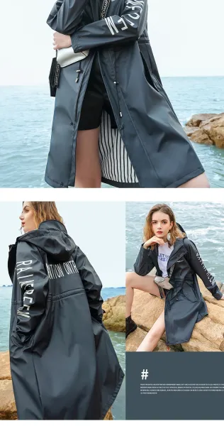 Design Waterproof Windbreaker Jacket Light Gray Outerwear - 18
