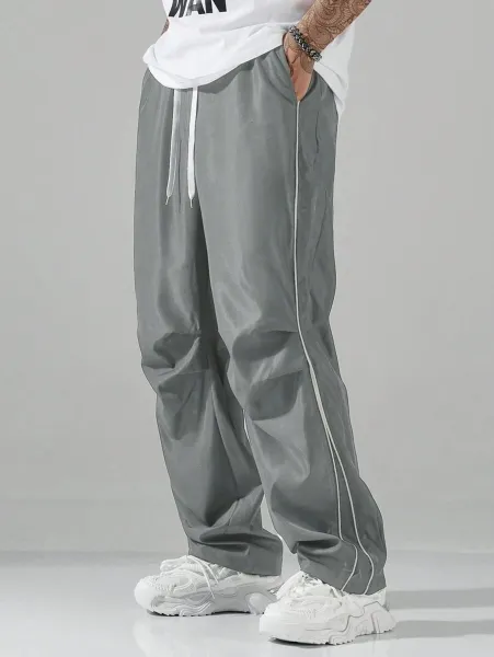 Off-White Cargo Pants Beige with Black Stripe Pants - 25