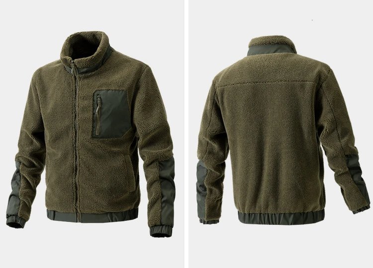 Design Fleece Sherpa Jacket Beige Outerwear - 9