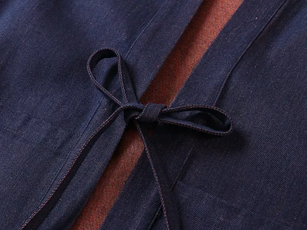 Design Haori-Style Oversized Kimono Jacket Navy Outerwear - 8