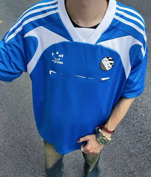Adidas Originals Football Jersey Blue and White - 1